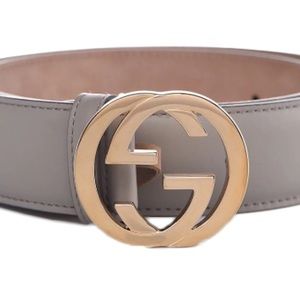COPY - Authentic Gucci Leather belt with interlocking G